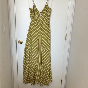 Striped Green Maxi Dress